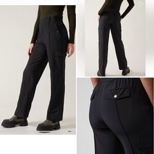 ATHLETA Black Vienna Cargo Pants-10P